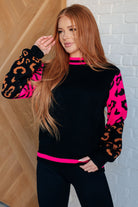 Wild About You Animal Print Sweater - Charming Charlie