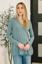 Wind off the Sea V-Neck Relaxed Top - Charming Charlie