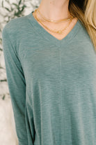 Wind off the Sea V-Neck Relaxed Top - Charming Charlie
