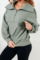 Winter is Coming Fleece Collared Pullover - Charming Charlie