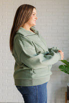Winter is Coming Fleece Collared Pullover - Charming Charlie