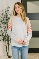 Wondering Aloud Patchwork Long Sleeve Top- 3/3/2026 NEW - Charming Charlie