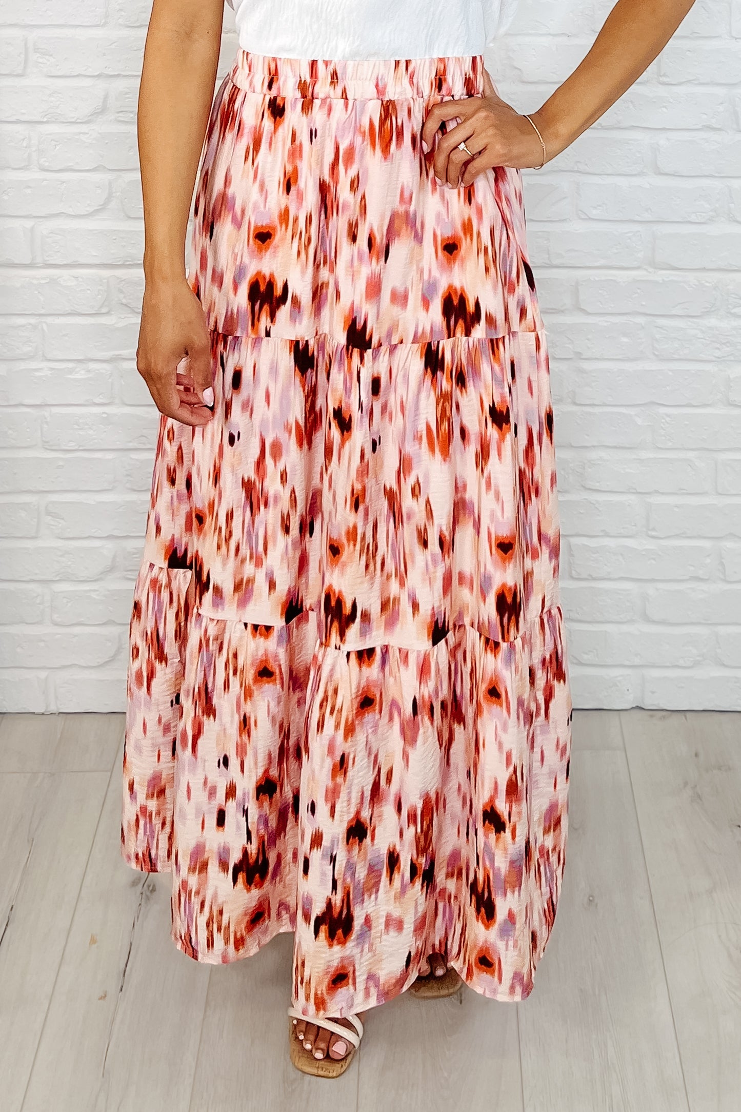 Words Fail Me Watercolor Print Maxi Skirt - Charming Charlie