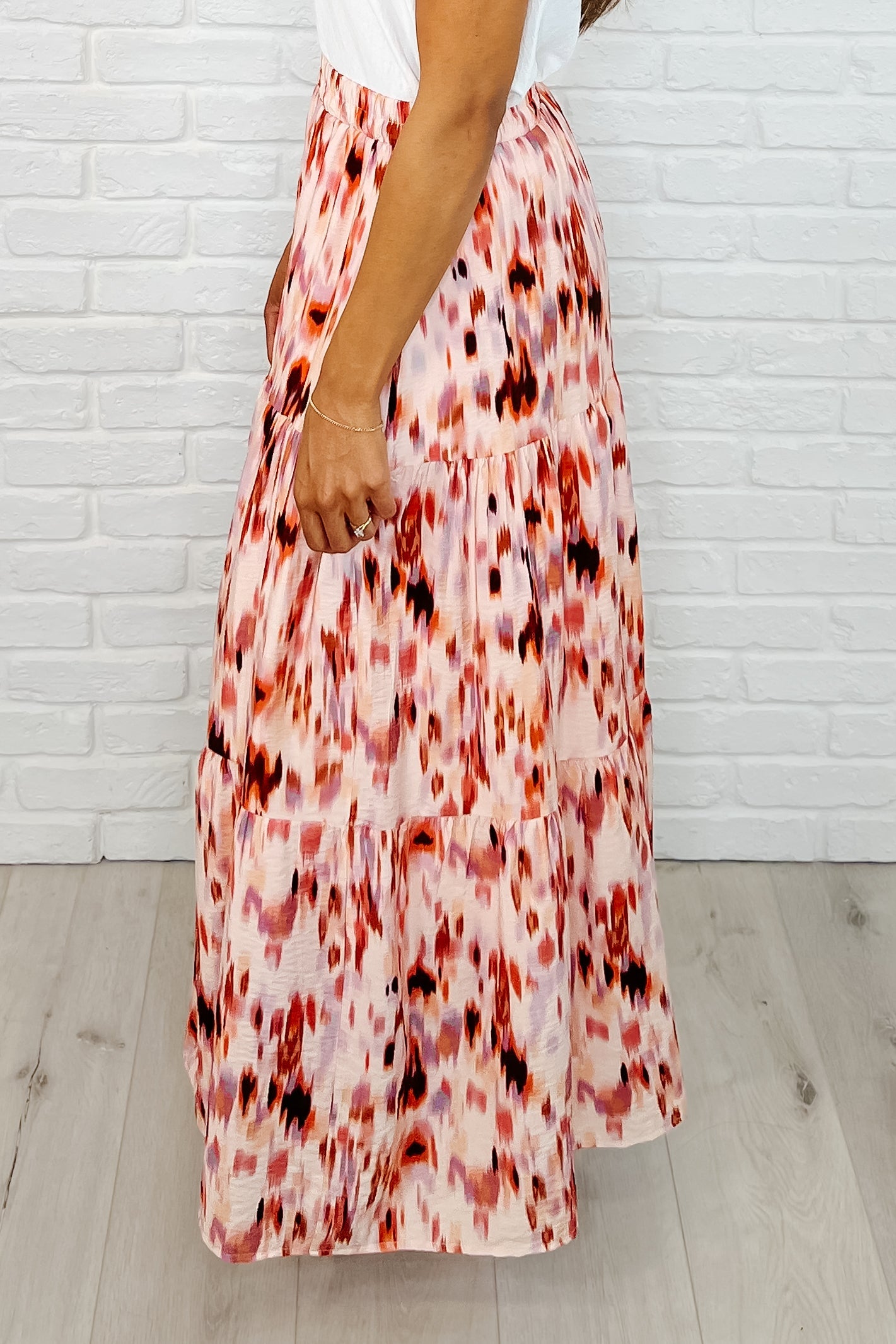 Words Fail Me Watercolor Print Maxi Skirt - Charming Charlie