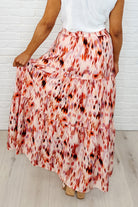 Words Fail Me Watercolor Print Maxi Skirt - Charming Charlie