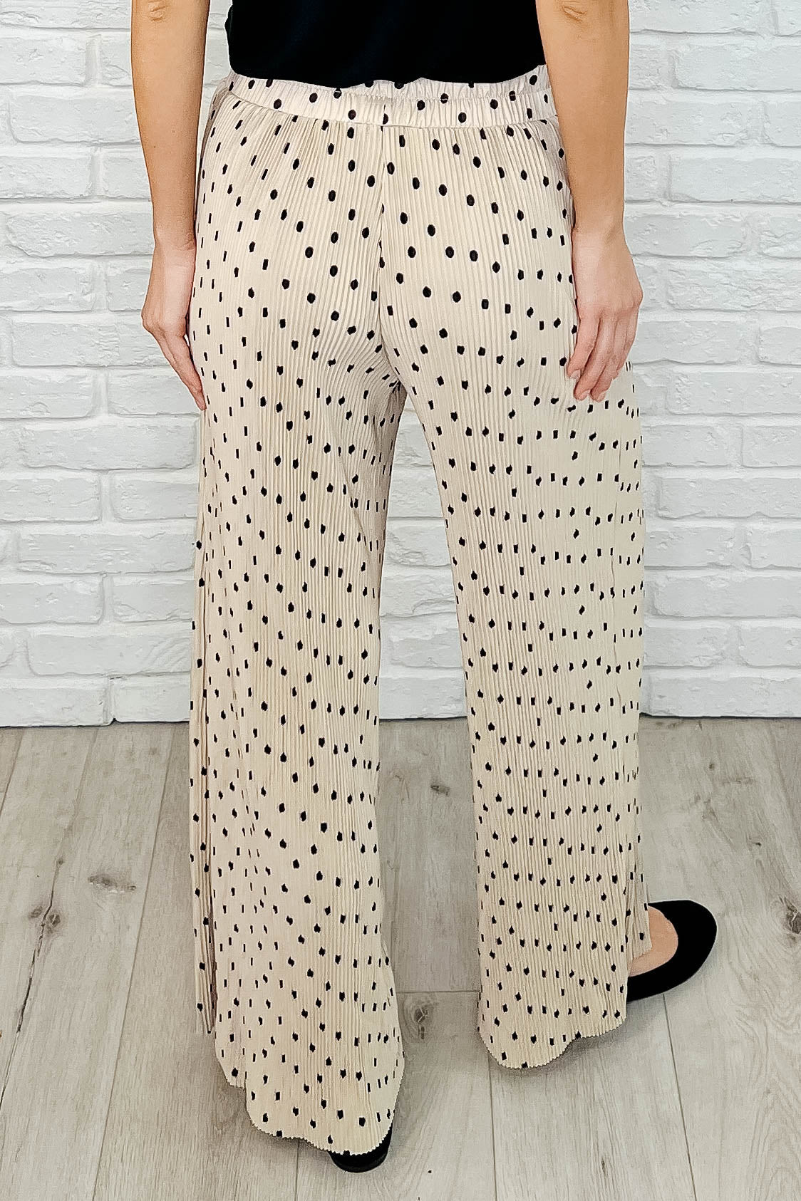 Working on Lounging Elastic Waist Bottoms in Khaki - Charming Charlie