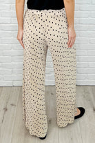 Working on Lounging Elastic Waist Bottoms in Khaki - Charming Charlie