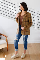 World Class Plaid Blazer - Charming Charlie