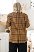 World Class Plaid Blazer - Charming Charlie
