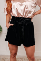 Wrapped in Velvet Shorts - Charming Charlie