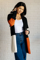 Writer's Block Color Block Open Front Cardigan - Charming Charlie