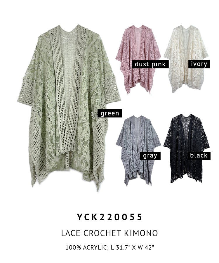 Lace Crochet Kimono