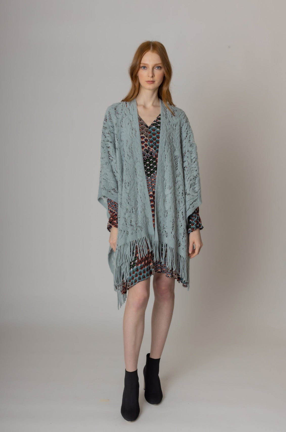 Floral Crochet Ruana - Charming Charlie