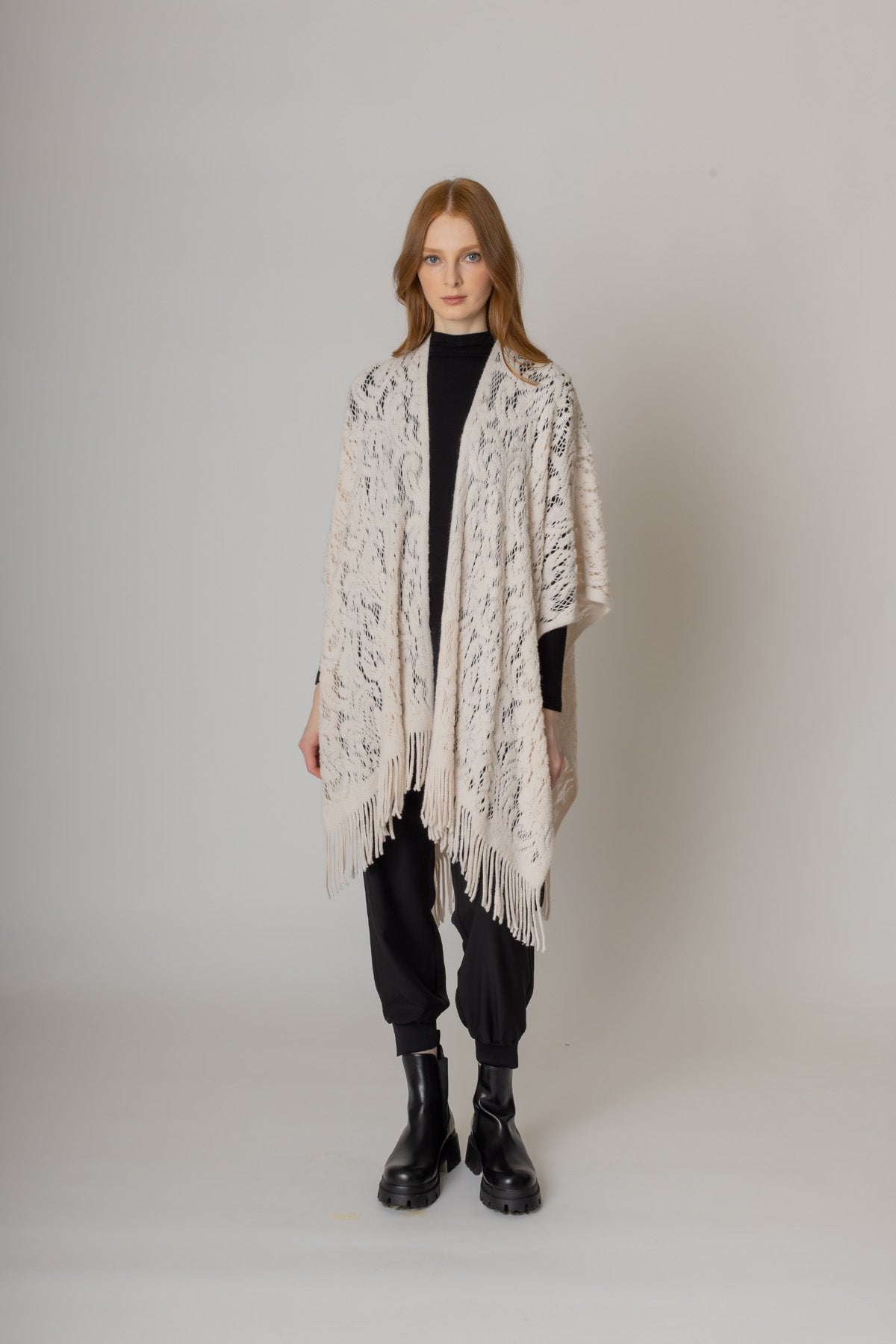 Floral Crochet Ruana - Charming Charlie