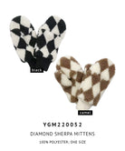 Shop for KW Fashion Diamond Sherpa Mittens at doeverythinginloveny.com wholesale fashion accessories