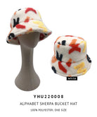 Alphabet Sherpa Bucket Hat - KW Fashion - doeverythinginloveny.com