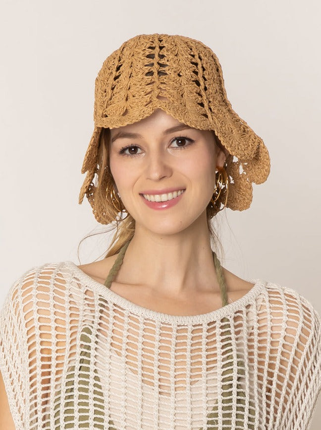 Straw Bucket Hat