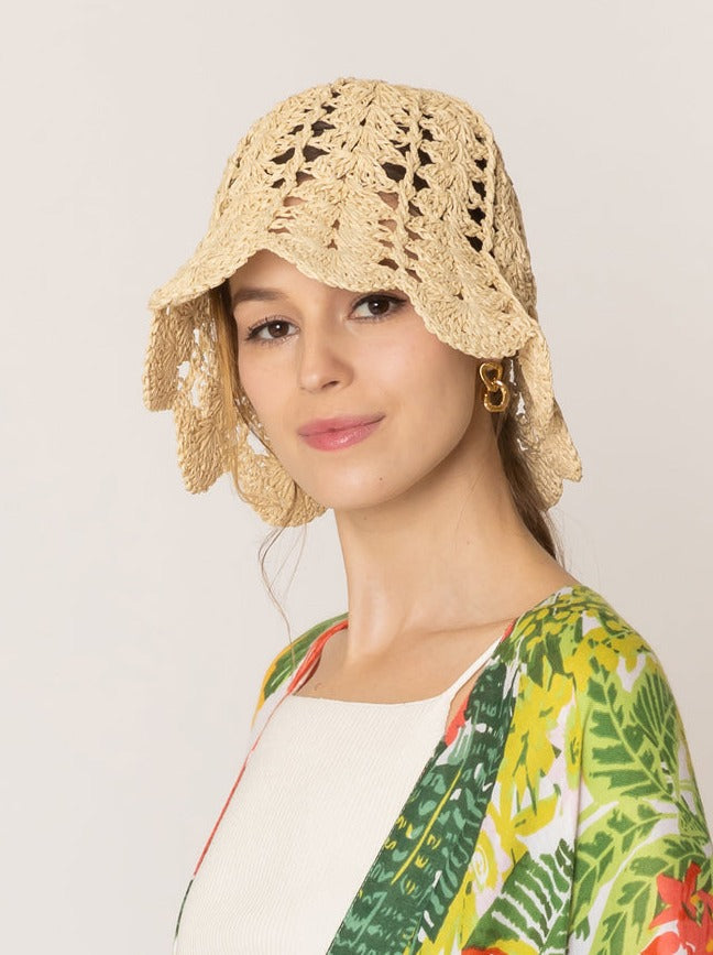 Straw Bucket Hat
