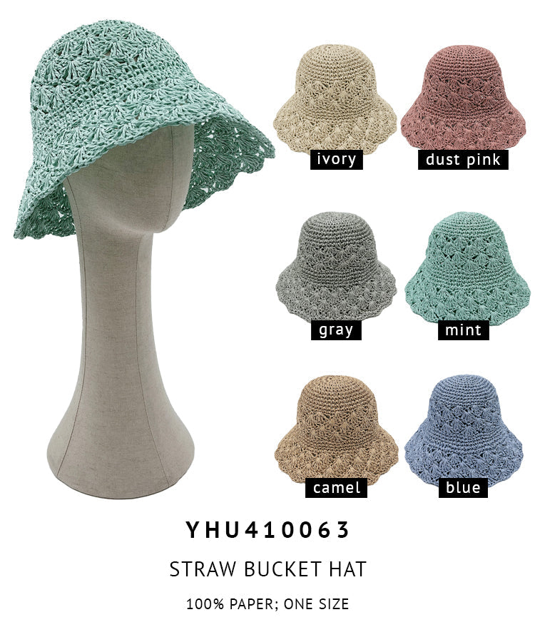 Straw Bucket Hat - Charming Charlie