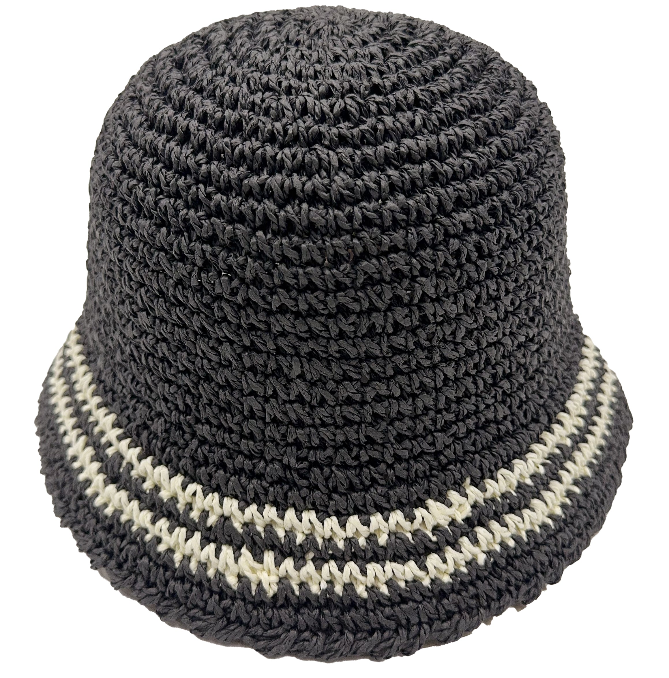 Stripe Straw Bucket Hat - Charming Charlie