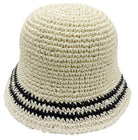 Stripe Straw Bucket Hat - Charming Charlie