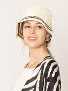 Stripe Straw Bucket Hat - Charming Charlie