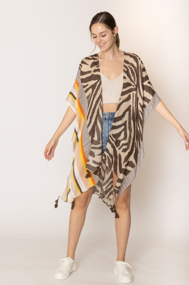 Animal Print Kimono - Charming Charlie
