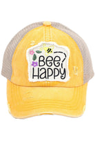 C.C BEE HAPPY PATCH VINTAGE PONY CAP - Charming Charlie