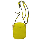 Yellow Small Crossbody mobile Phone Purse Bag for Women, This gorgeous Purse is going to be your absolute favorite new purchase! It features with adjustable and detachable handle strap, upper zipper closure with a double pocket. Ideal for keeping your money, bank cards, lipstick, coins, and other small essentials in one place. It's versatile enough to carry with different outfits throughout the week. It's perfectly lightweight to carry around all day with all handy items altogether.