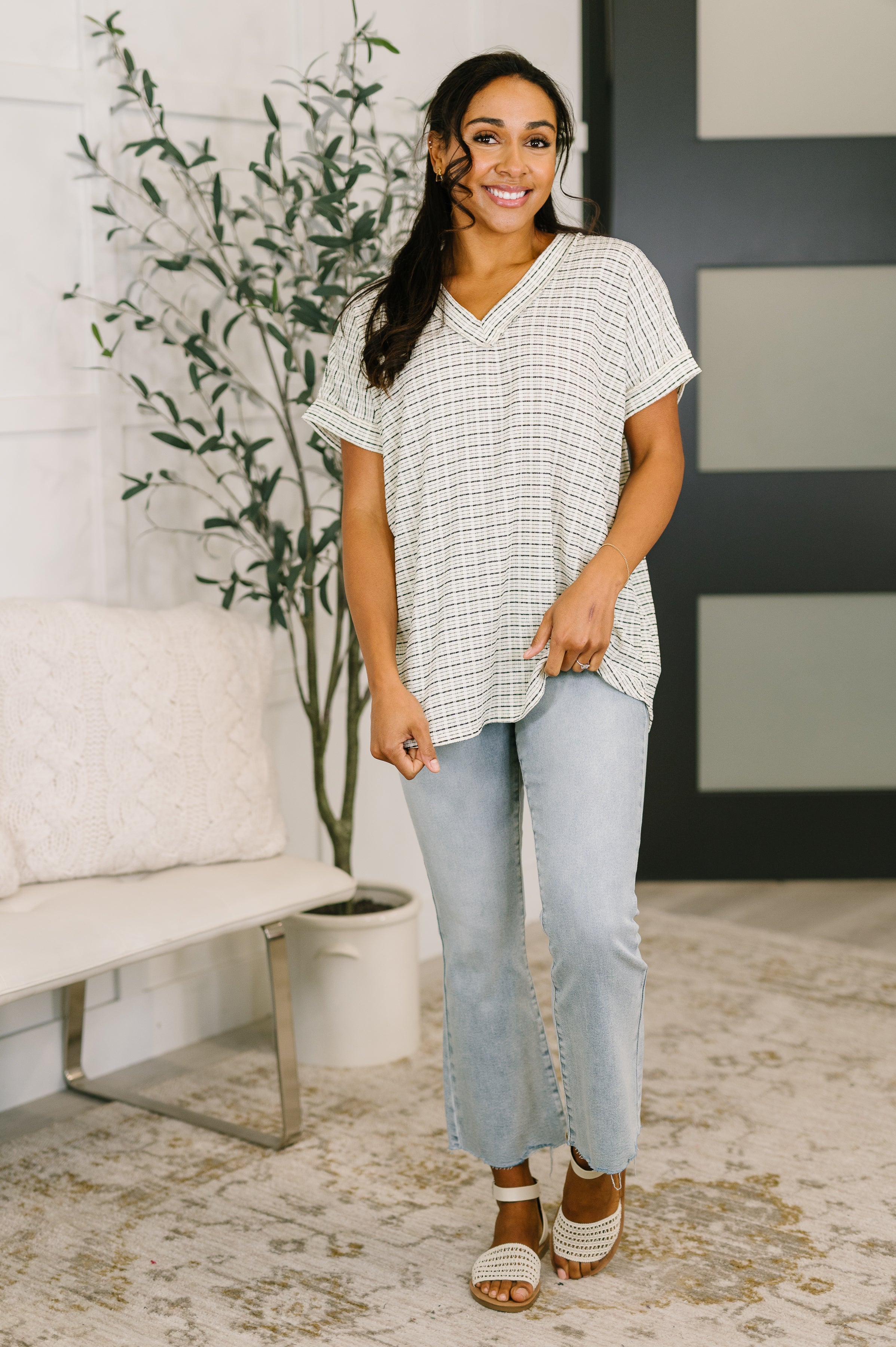 You Just Get It V-Neck Top - Charming Charlie