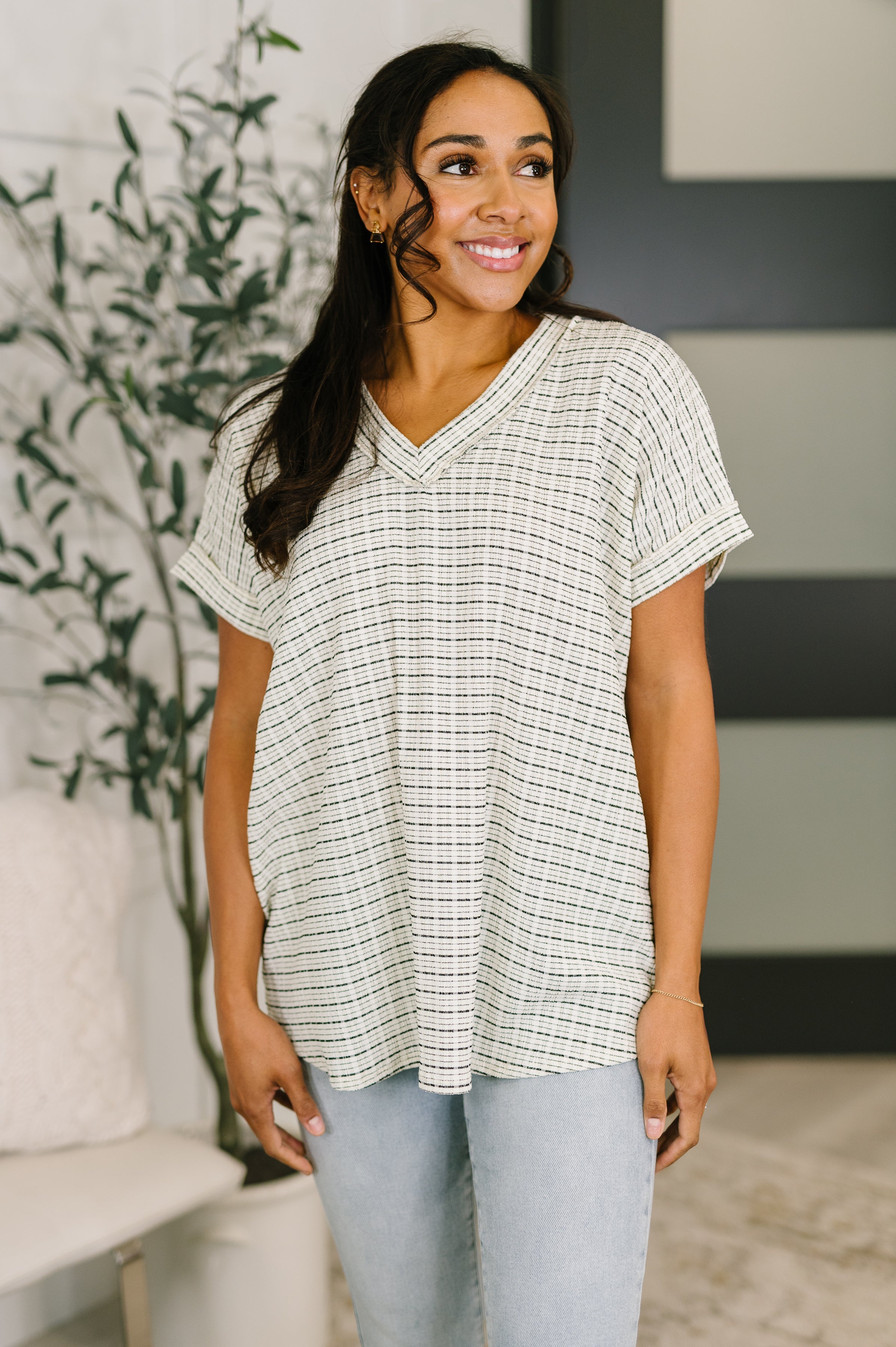 You Just Get It V-Neck Top - Charming Charlie