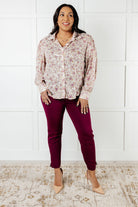 You and I Connect Floral Button Up Blouse - Charming Charlie