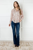 You and I Connect Floral Button Up Blouse - Charming Charlie