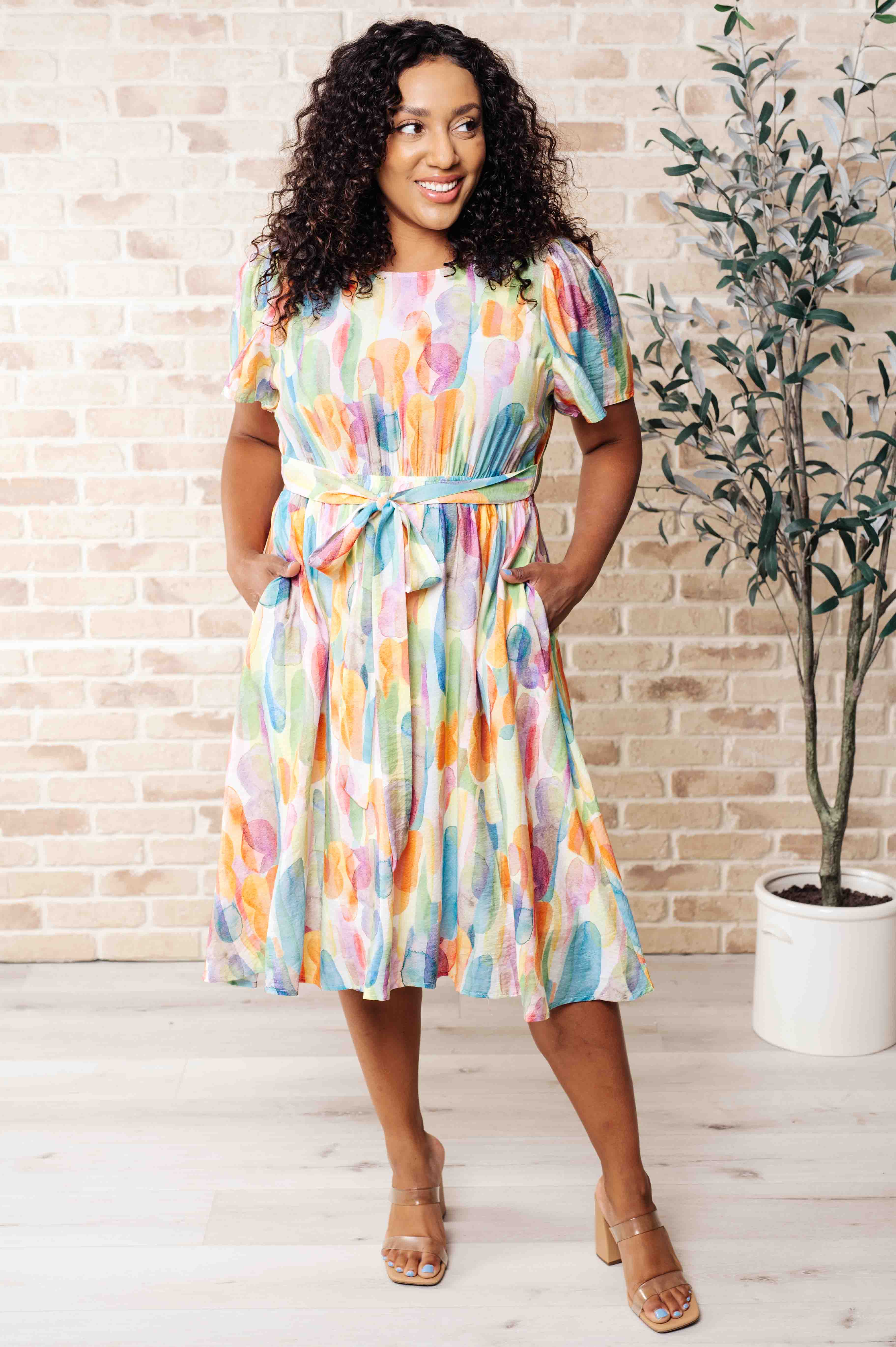 Young, Wild & Free Round Neck Dress - Charming Charlie