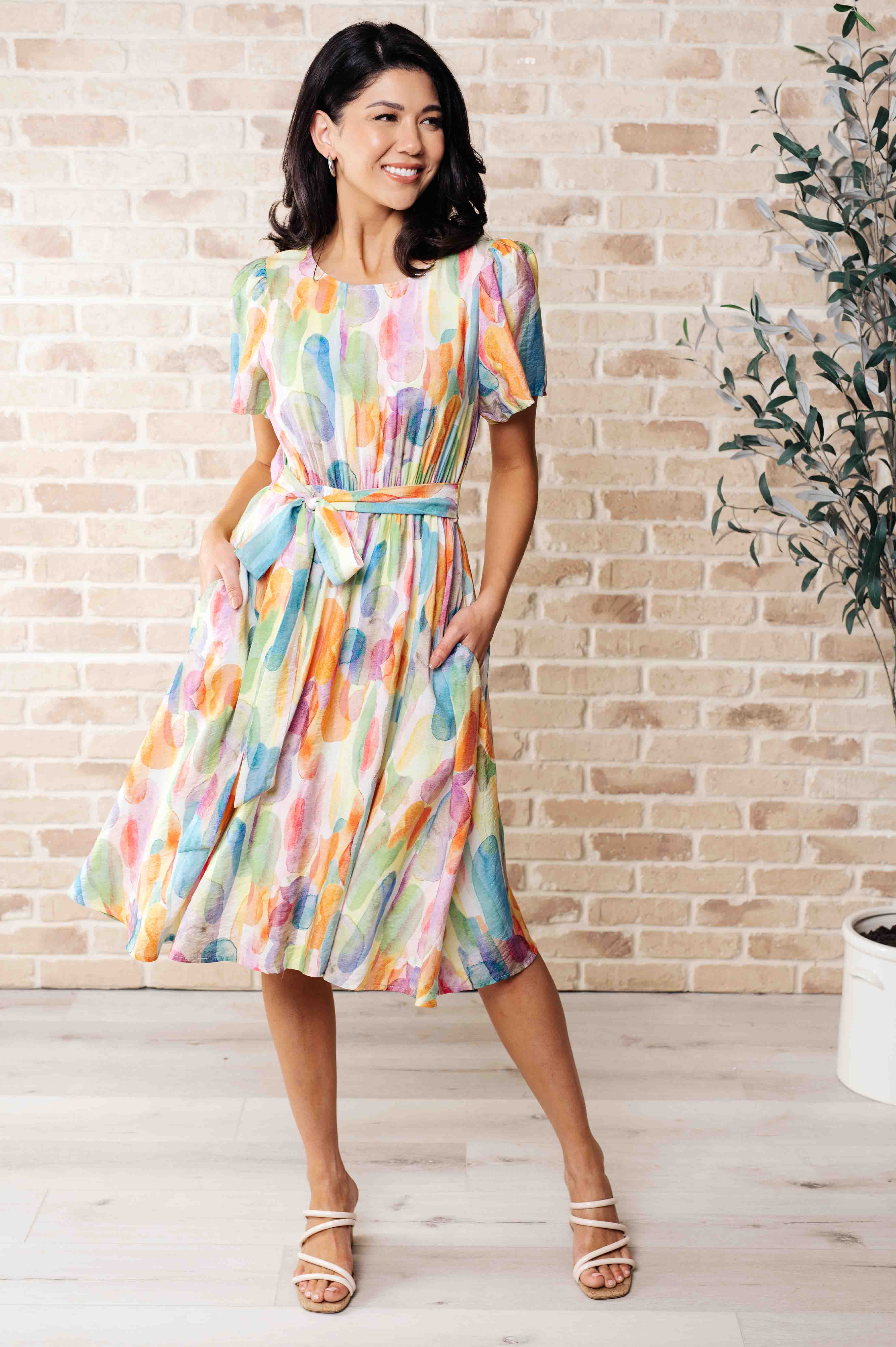 Young, Wild & Free Round Neck Dress - Charming Charlie