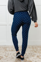Your New Favorite Joggers in White Polka Dot - Charming Charlie