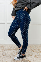 Your New Favorite Joggers in White Polka Dot - Charming Charlie