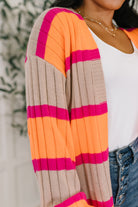 Your Opinion Matters Striped Cardigan - Charming Charlie