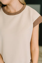 Your Place Or Mine Contrast Detail Midi Dress - Charming Charlie