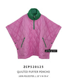 Quilted Puffer Poncho - Charming Charlie