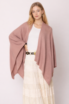 Solid Ruana With Shoulder Strap - Charming Charlie