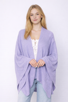 Solid Ruana With Shoulder Strap - Charming Charlie