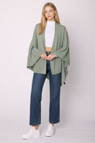 Solid Ruana With Shoulder Strap - Charming Charlie