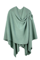 Solid Ruana With Shoulder Strap - Charming Charlie