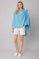 Solid Ruana With Shoulder Strap - Charming Charlie