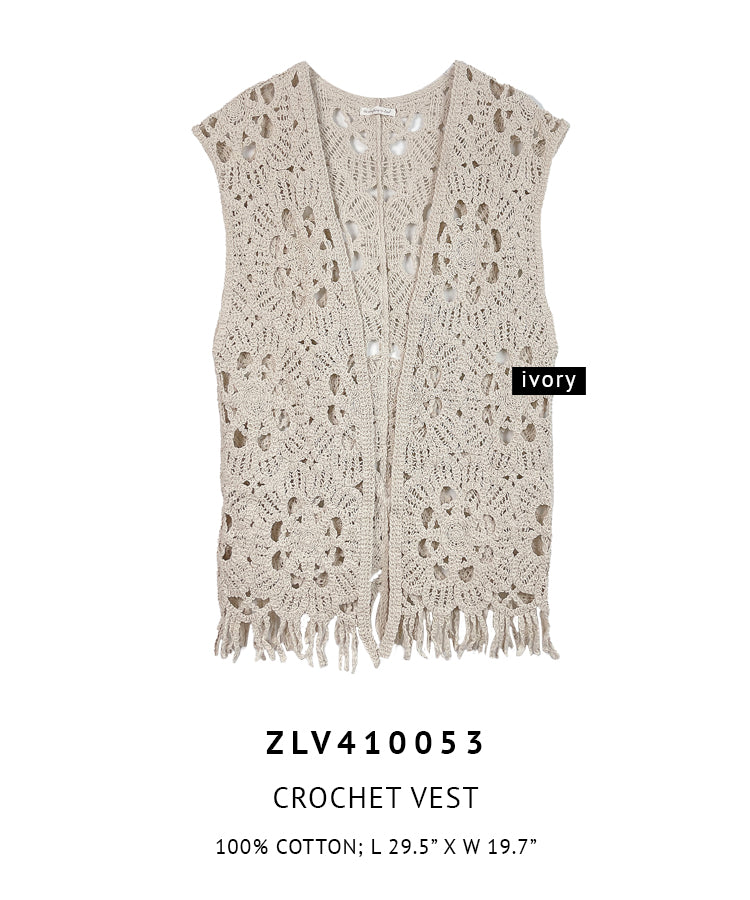 Crochet Vest - Charming Charlie