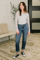Zoey Mid Rise Billie Boyfriend Jean in Everyday Indigo - Charming Charlie