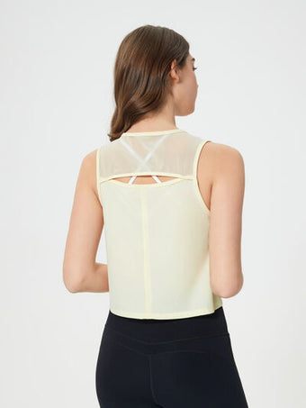 Millennia Crisscross Round Neck Active Tank