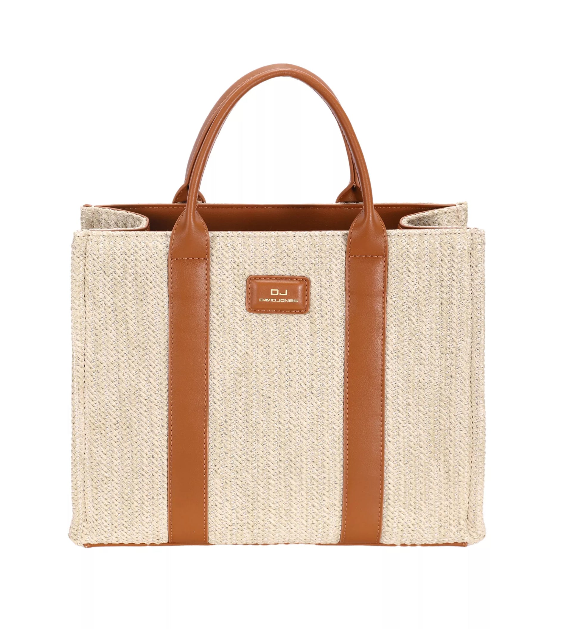 David Jones Square Woven Tote Handbag – Charming Charlie