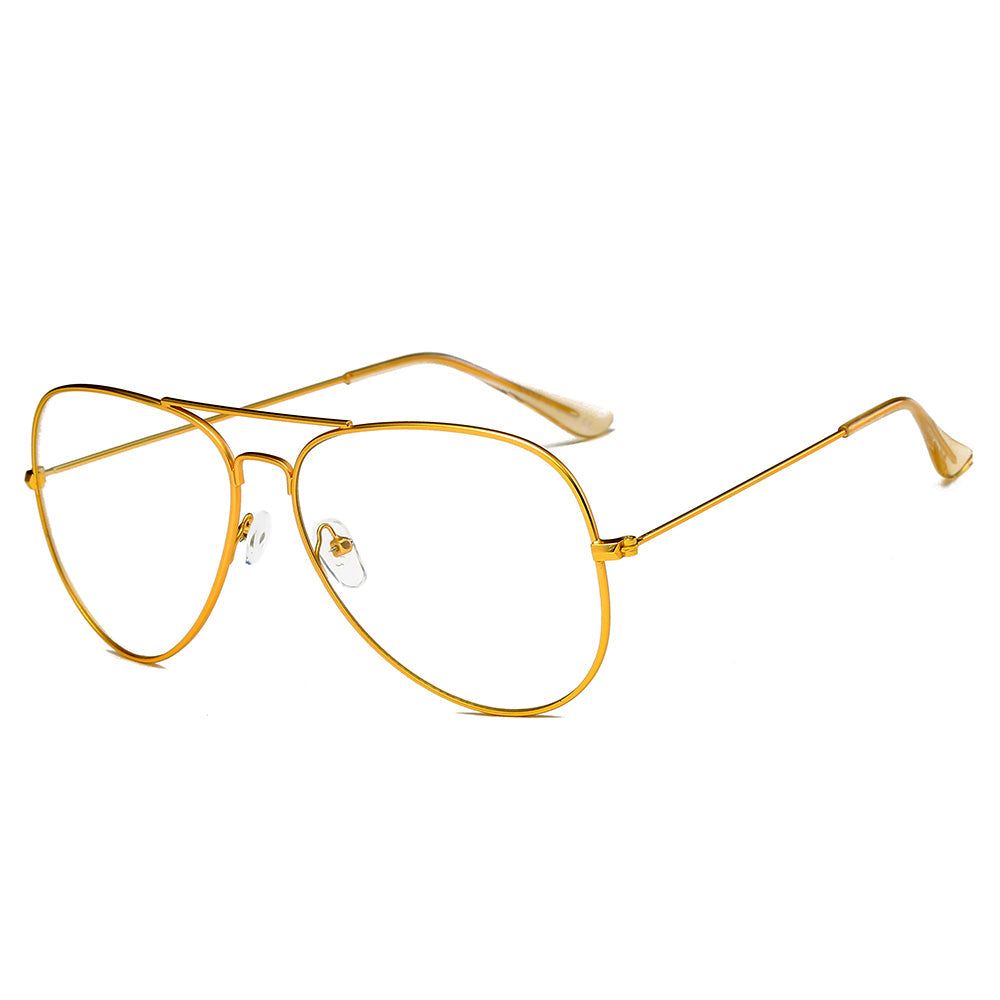 ENID | F1001 - Trendy Aviator Clear Glasses Lens Sun Glasses - Cramilo Eyewear - Stylish Trendy Affordable Sunglasses Clear Glasses Eye Wear Fashion